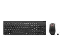 Lenovo Essential Wireless Combo Gen 2 - Ensemble clavier et souris - sans fil - 2.4 GHz - AZERTY - Français - noir - boîtier marron - CRU G