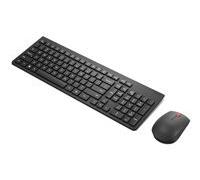 Lenovo Essential Wireless Combo Gen 2 - Ensemble clavier et souris - sans fil - 2.4 GHz - Français - noir - boîte en carton - CRU