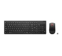 Lenovo Essential Wireless Combo Gen 2 - Ensemble Clavier et Souris - sans Fil - 2.4 GHz - QWERTY - Anglais américain - Noir - Boîte Marron