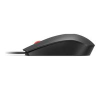 Lenovo Souris optique filaire USB 3 boutons – noir/rouge