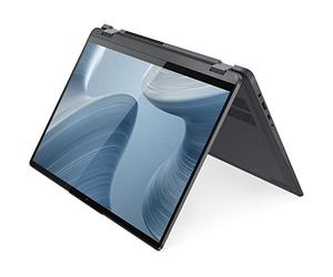 Lenovo Flex 5 Ordinateur portable 2 en 1 16'' avec écran tactile 2,5 K 12e Intel Core i7-1255U 10 cœurs Iris Xe Graphics KB FP Lecteur Win 10 Pro avec USB RATZK 32 Go, gris tempête (82R8)