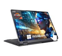 Lenovo Flex 5 Ordinateur portable 2 en 1, écran tactile IPS 14" 2,2K, AMD Ryzen 7 5700U, clavier rétroéclairé, lecteur d'empreintes digitales, longue durée de vie, Win 11 Pro, avec ensemble WOWPC (16