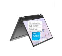 Lenovo Flex 5i Chromebook Plus Ordinateur portable à écran tactile 14" Intel Core i3 1315U 1920 x 1200 Chrome OS 8 Go RAM 256 Go SSD WiFi 6E & Bluetooth 5.3 Clavier rétroéclairé Webcam Gris