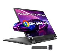 Lenovo Flex 5i Chromebook Plus WUXGA Ordinateur portable 2 en 1 à écran tactile 14", Intel Core i5-1334U, 8 Go LPDDR4x, stockage 1,25 To (SSD 256 Go + station d'accueil 1 To), clavier rétroéclairé