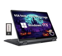 Lenovo Flex 5i Ordinateur portable tactile FHD+ 2 en 1 14 po, Intel i3-1215U, 8 Go LPDDR4, 544 Go de stockage (SSD 256 Go + station d'accueil 288 Go), clavier rétroéclairé, lecteur d'empreintes