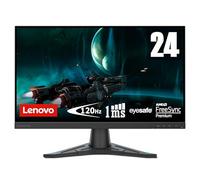 Lenovo G24e-20 - Écran Gaming de 23.8" avec Eyesafe (FHD, VA, 100Hz, 1ms, HDMI+DP, Cable HDMI, FreeSync Premium, Socle en Métal) Réglage en inclinaison - Noir