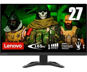 Lenovo G27-30 27 Pouces FullHD IPS FreeSync Premium Gaming Monitor 165 Hz 1 ms HDMI+DP avec Bords Ultra-Fins et Base réglable en Hauteur - Raven Black - Exclusivité Amazon