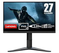 Lenovo G27e-20 - Écran Gaming 27" avec Eyesafe (FHD, VA, 120Hz, 1ms, HDMI+DP, Cable HDMI, FreeSync Premium, Socle en Métal) Réglage en inclinaison - Noir