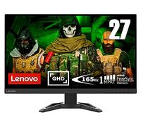 Lenovo G27q-30 - Écran Gaming 27" QHD avec EyeSafe (VA, 165Hz, 1ms MPRT, HDMI+DP, Câble DP, FreeSync Premium, HDR Decoding, Haut-Parleurs) Réglage en Inclinaison/Hauteur - Noir