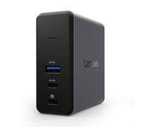 Lenovo GaN Station d'accueil multiport avec PD 60 W, HDMI, USB-C, USB-A, Micro SD, Adaptateur d'alimentation et Station d'accueil en Un, Design Compact, matériaux durables, Console de Jeu pour Bureau