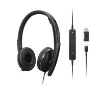 Lenovo Gen 2 USB-C Casque filaire ANC Casque Lenovo de seconde génération avec ANC et connexion USB-C, conçu pour les communications unifiées et le
