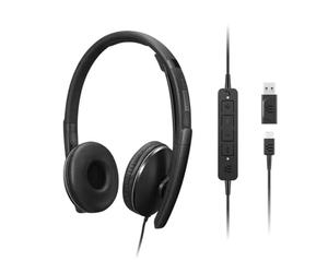 Lenovo Gen 2 USB-C Casque filaire ANC Casque Lenovo de seconde génération avec ANC et connexion USB-C, conçu pour les communications unifiées et le