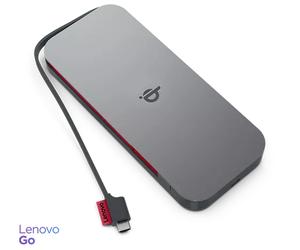 Lenovo GO Lithium Polymère (LiPo) 10000 mAh Recharge sans fil Gris
