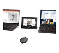 Lenovo Go Multi-Device souris Bureau Ambidextre RF sans fil + Bluetooth Optique 2400 DPI