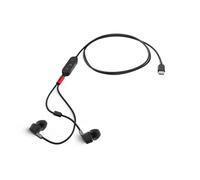 Lenovo 4XD1C99220 écouteur/casque Avec fil Ecouteurs Musique/Quotidien USB Type-C Noir