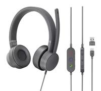 Lenovo Go Wired GXD1C99243 Casque ANC Gris tempête