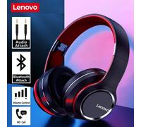 Lenovo HD200 Bluetooth écouteurs sur-oreille pliable ordinateur sans fil casque suppression du bruit HIFI stéréo casque de jeu HD200 Black