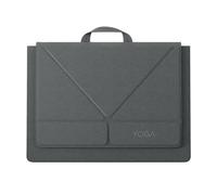 Lenovo Housse de Protection légère en Polyester et Microfibre pour Ordinateur Portable avec écran de 16", Organiseur Multi-Compartiments avec Support Convertible, Gris Luna