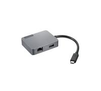 Hub USB-C - Lenovo - Travel Gen2 - Blanc - Compatible avec IdeaPad et ThinkPad - Connecteur USB-C
