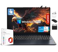 Lenovo HubxcelAccessory Win 11 Pro Ordinateur portable professionnel 2025 avec écran tactile FHD de 15,6 po, RAM 24 Go, stockage de 1,5 To (SSD 1 To + 500 Go d'ext), Intel Core i5 à 10 cœurs, batterie