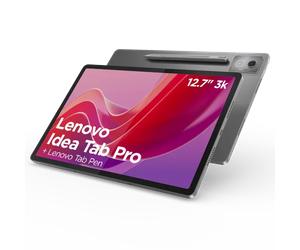 Lenovo Idea Tab Pro Matte 12.7 8GB 128GB - Luna Grey + Pen Processeur MediaTek Dimensity 8300 3,35 GHz , Android 14 ou version ultérieure, 128 Go UFS 3.1 - ZAE40034SE Luna Grey