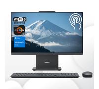 Lenovo IdeaCentre 2024 27 po tout-en-un, écran tactile FHD 100 Hz, AMD Ryzen 5 7535HS, 16 Go de RAM DDR5, SSD 512 Go, KB et souris sans fil, base de charge sans fil, RJ-45, Wi-Fi 6, webcam, W11H, gris