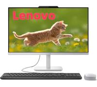 Lenovo IdeaCentre 23.8 Intel 8-Core i3-N305 AIO Ordinateur de bureau avec Office 365, 16 Go de RAM DDR4, SSD PCIe 1 To, FHD tout-en-un 24", WiFi 6, BT 5.2, HDMI, RJ-45, crème, clavier et souris, Win