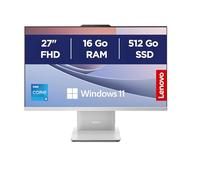 Lenovo IdeaCentre 27IRH9 Ordinateur de Bureau Tout-en-Un Écran 27" FHD, Intel Core 5 210H, 512Go SSD, RAM 16Go, WiFi 6, Windows 11 H, Clavier français et Souris sans Fil