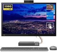 Lenovo IdeaCentre 5 AIO, ordinateur de bureau tout-en-un à écran tactile FHD de 23,8", processeur AMD Ryzen 7 5700U, 32 Go de RAM, 1 To SSD, WiFi6, Bluetooth, Webcam, clavier et souris sans fil