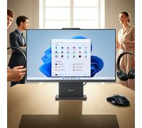 Lenovo IdeaCentre AIO 27 R7-Windows 11 Home-32GB-1TB Processeur AMD Ryzen 7 7735HS 3,20 GHz jusqu'à 4,75 GHz, Windows 11 Famille 64, 1 To SSD QLC - F0HQ00BSFR Luna Gray