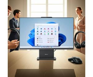 Lenovo IdeaCentre AIO 27 R7-Windows 11 Home-32GB-1TB Processeur AMD Ryzen 7 7735HS 3,20 GHz jusqu'à 4,75 GHz, Windows 11 Famille 64, 1 To SSD QLC - F0HQ00BSFR Luna Gray