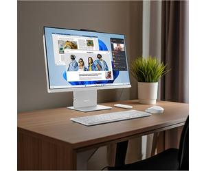 Lenovo IdeaCentre AIO Gen 10 27 AMD Processeur AMD Ryzen AI 5 330 2,00 GHz jusqu'à 4,50 GHz, Windows 11 Famille 64, 512 Go SSD QLC - F0JDCTO1WWFR1 Cloud Grey