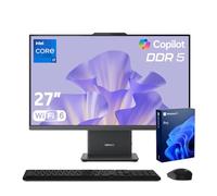 Lenovo IdeaCentre Business Ordinateur tout-en-un avec écran FHD 27" 100 Hz, Intel Core i7-13620H, 16 Go DDR5, 512 Go SSD, Wi-Fi 6, Windows 11 Pro avec IA et Microsoft Copilot, KB & M sans fil, gris