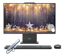 Lenovo IdeaCentre Ordinateur de bureau tout-en-un à écran tactile FHD de 27", processeur Intel Core i7 10 cœurs, 8 Go de RAM DDR5 512 Go SSD, Windows 11, clavier et souris sans fil avec concentrateur
