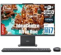 Lenovo IdeaCentre Ordinateur de bureau tout-en-un de 27", écran tactile QHD (taux de rafraîchissement de 110 Hz), Intel Core i7 13620H 10 cœurs DDR5 RAM 32 Go, SSD PCIe 1 To, KB et souris, WiFi 6