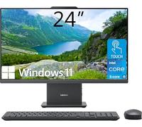 Lenovo IdeaCentre Ordinateur de bureau tout-en-un, écran tactile FHD de 24", processeur Intel Core i5-13420H 8 cœurs, 16 Go DDR5, SSD 1 To, Wi-Fi 6, entrée et sortie HDMI, souris sans fil, Windows 11