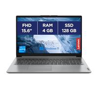 Lenovo IdeaPad 1 15IJL7 - Ordinateur Portable 15.6'' FHD (Intel Celeron N4500, RAM 4Go, eMMC 128Go, Intel UHD Graphics, Windows 11 Home S Mode, Microsoft 365 Personal) Clavier AZERTY Français - Gris