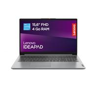 Lenovo IdeaPad 1 15IJL7 - Ordinateur Portable 15.6'' FHD (Intel Celeron N5400, RAM 4Go, SSD 128Go, Intel UHD Graphics, Windows 11 S) Clavier AZERTY Français - Cloud Gris