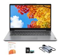 Lenovo IdeaPad 1 1i Ordinateur portable étudiant 14" avec Microsoft 365 d'un an, processeur Intel Dual Core, 8 Go de RAM, 512 Go SSD + 128 Go eMMC, lecteur de carte SD, caméra de confidentialité