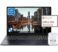 Lenovo Ideapad 1 Ordinateur portable 15" FHD 15,6", fin et léger, pour étudiants, 12 Go de RAM 512 Go SSD, Windows 11, Microsoft Office 365 1Y, appareil photo numérique à 10 touches