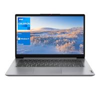Lenovo IdeaPad 1 Ordinateur portable, écran HD de 14 po, Intel Celeron N4020, 4 Go de RAM, 64 Go eMMC, webcam, lecteur de carte SD, HDMI, Type-C, Wi-Fi 6, Windows 11 Home, gris