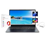 Lenovo IdeaPad 1 Ordinateur portable FHD 15,6", avec Microsoft Office 2024 à vie gratuite, AMD Ryzen 3 7320U, 4 Go de RAM, 512 Go SSD, Windows 11 Pro, bleu abysse, Wi-Fi 6, avec carte SD de 128 Go et