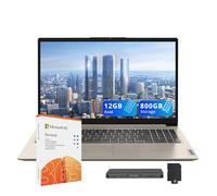Lenovo IdeaPad 1 Ordinateur portable HD 15,6", Intel Celeron N4500, 12 Go de RAM, 512 Go SSD + 128 Go eMMC, carte graphique Intel UHD, copilote, pavé numérique, webcam, 1 an de bureau 365, Windows 11