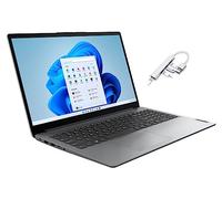 Lenovo Ideapad 1 Ordinateur portable HD 15,6" | Processeur AMD Athlon Silver 7120U | RAM DDR5 4 Go | SSD 128 Go | Carte graphique AMD Radeon | Windows 11 Home | Gris | Ensemble avec hub USB 3.0