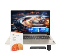 Lenovo IdeaPad 1 Ordinateur portable professionnel HD 15,6 po, Intel Celeron N4500, 8 Go de RAM, 256 Go SSD + 128 Go eMMC, carte graphique Intel UHD, pavé numérique, 1 an de bureau 365, Wi-Fi 6, Win