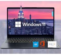Lenovo IdeaPad 15,6" HD Antireflet avec Microsoft 365 1 an, RAM 20 Go, SSD 1,1 To, Windows 11 Home, WiFi 6, HDMI, USB-C, processeur Intel, lecteur de carte SD, jusqu'à 9,5 heures d'autonomie, avec USB