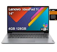 Lenovo Ideapad 1i Ordinateur portable (14 pouces HD anti-reflets, N4020, 4 Go de RAM, 128 Go de stockage (64 Go eMMC + carte SD IST de 64 Go) pour enfants et éducation, webcam, Wi-Fi