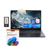 Lenovo IdeaPad 1i Ordinateur portable à écran tactile FHD 15,6 po, Intel i5-1235U, 8 Go de RAM, 672 Go de stockage (512 Go SSD + station d'accueil 160 Go), carte graphique Intel Iris Xe, Num Pad