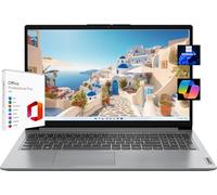 Lenovo Ideapad 1i Ordinateur portable à écran tactile FHD de 15,6 po, avec Microsoft Office 2021 à vie gratuite, Intel Core i3-1215U, 12 Go de RAM, 256 Go SSD, carte graphique Intel UHD, Windows 11