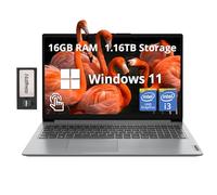 Lenovo IdeaPad 1i Ordinateur portable à écran tactile FHD de 15,6 po, Intel i3-1215U, 16 Go de RAM, 1,16 To de stockage (SSD 1 To + station d'accueil 160 Go), carte graphique Intel UHD, webcam, Dolby